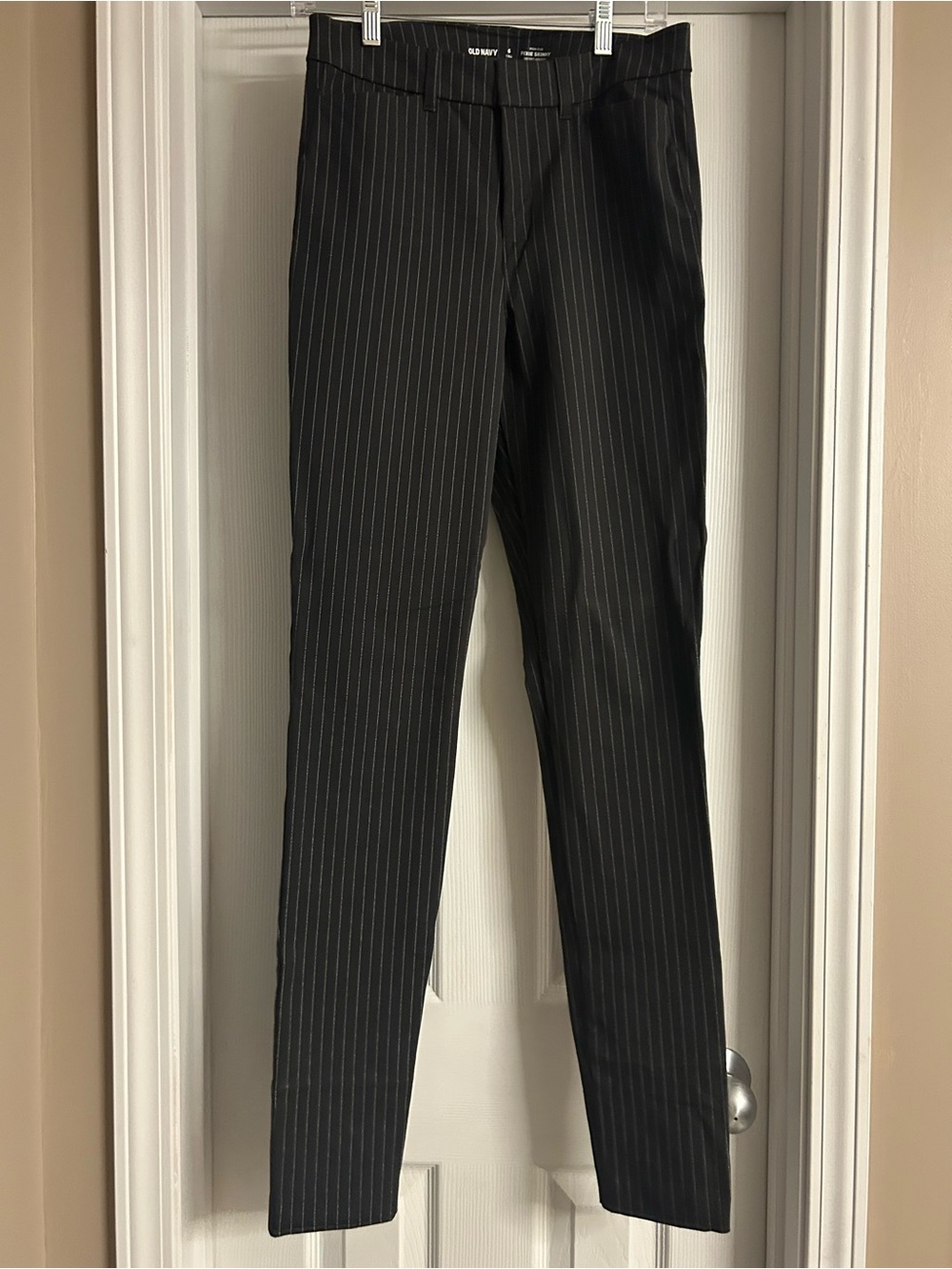 Black Pinstripe Dress Pants